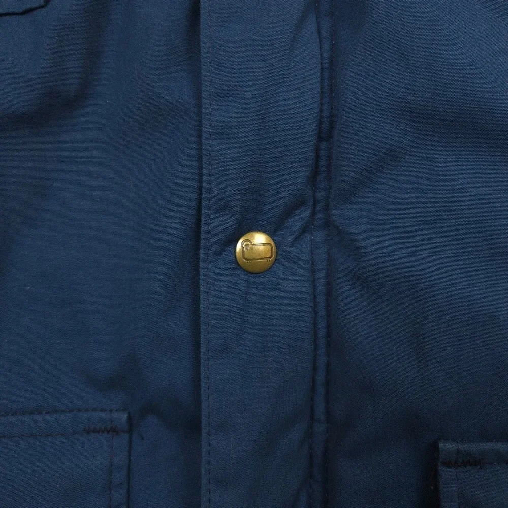 Vintage Woolrich USA Made Parka Jacket Navy Utility Field Coat M 90s Insulated - Picture 6 of 12